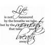 Cherish Your Life Wall Quote Decal